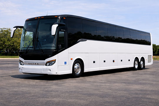 56-passenger charter bus available for charter in Lordstown, OH